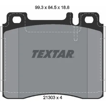Brzdová destička Sada brzdových destiček, kotoučová brzda TEXTAR 2130304