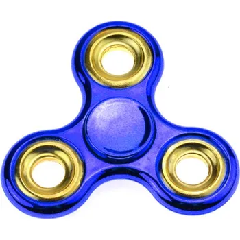 Hlavolam Euro Habitat Fidget spinner metalický - Modrý