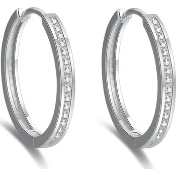 Náušnice Olivie Stříbrné 3cm KRUHY 7050 Ag 925; ≤6 g.