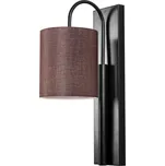 Nástěnná lampa Baston II černá/hnědá