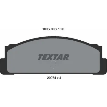 Brzdová destička Sada brzdových destiček, kotoučová brzda TEXTAR 2007404