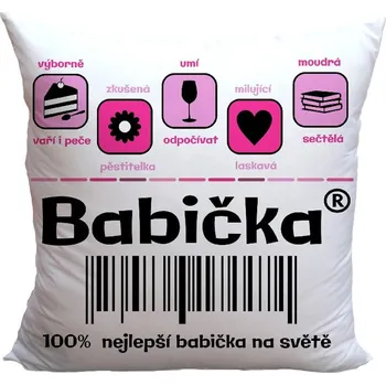 Dekorativní polštářek Polštář - 100% babička