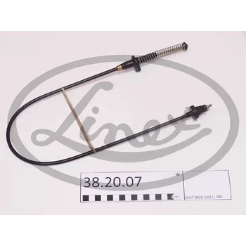 Lanko parkovací brzdy Lanko plynu, 19302E, LINEX, 38.20.07