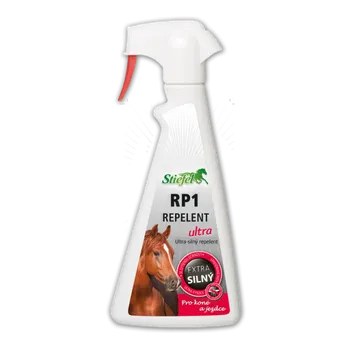Kosmetika pro koně Repelent RP1 Ultra - Ultrasilný sprej pro koně a jezdce, Láhev s rozprašovačem 500ml