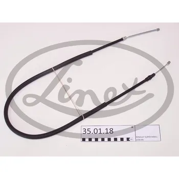 Lanko parkovací brzdy Tazne lanko, provozni brzda, , 7700754882, LINEX, 35.01.18