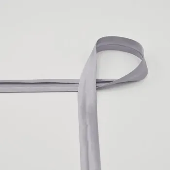 Saténový lemovací proužek, zažehlený, holubí šeď, 20mm