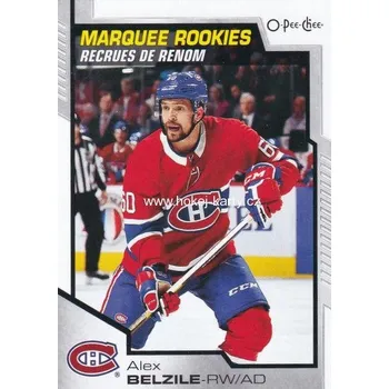 Sběratelská karetní hra insert RC karta ALEX BELZILE 20-21 OPC Update Marquee Rookies číslo 645