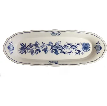 Český porcelán Podnos na bylinky - cibulák 10506