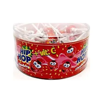 Bonbon Kaumy Hip Hop lízátka jahodová 50x8g