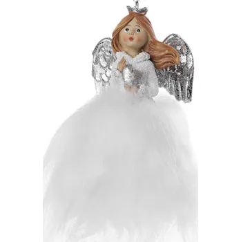 Vánoční dekorace Vánoční dekorace - anděl svítící k zavěšení 8 x 11 cm