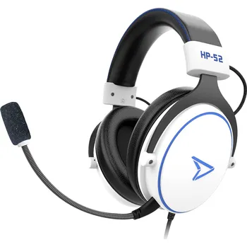 Sluchátka Pixminds HP-52 Headset uzavřená (Over Ear) kabelová stereo bílá regulace hlasitosti Gaming