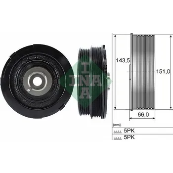 Řemenice, klikový hřídel Schaeffler INA 544 0069 10