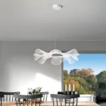 Fabas 3626-45-102 Sylvie, závěsné svítidlo z bílého metakrylátu, LED 40W 3000K, průměr 72cm