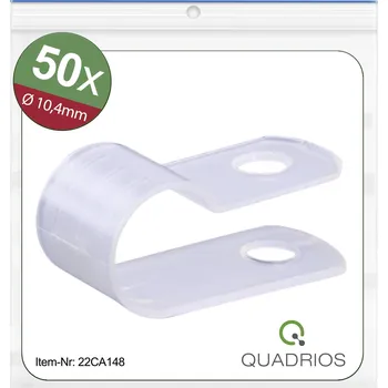 Stahovací páska Quadrios 22CA148 upevňovací příchytka šroubovací 22CA148 Průměr kabelového svazku (rozsah) 10.4 mm (max) přírodní 1 sada