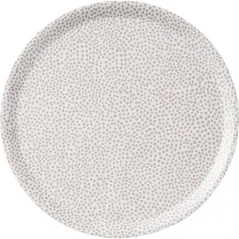 Kulatý servírovací tác Dots beige d38, Klippan Švédsko