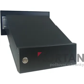 Poštovní schránka 1x poštovní schránka D-041 šikmá k zazdění do sloupku + čelní deska s 2x zvonkem ČD-3