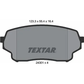 Brzdová destička Sada brzdových destiček, kotoučová brzda TEXTAR 2430101