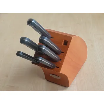 Kuchyňský nůž IVO Cutelarias Blok s 6ks profesionálních nožů IVO Essential | Masivní stojan