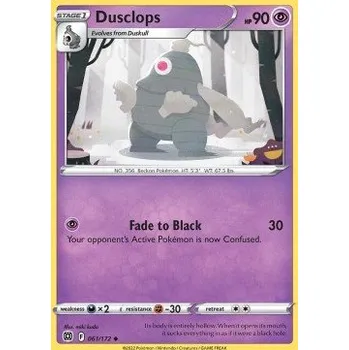 Sběratelská karetní hra Pokémon BRS 061/172 Dusclops - Brilliant Stars Stav: Near Mint, Verze: REVERSE HOLO