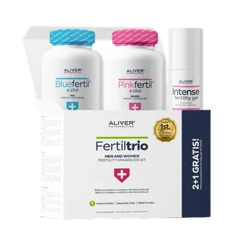Podpora plodnosti ALIVER nutraceutics Fertiltrio Men and Woman 120 + 90 cps. + lubrikační gel
