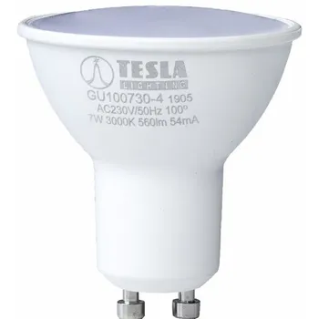 Žárovka TESLA LED žárovka GU10 7W 230V 560lm 3000K