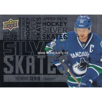 Sběratelská karetní hra insert karta HENRIK SEDIN 12-13 UD Ser. 1 Silver Skates číslo SS28