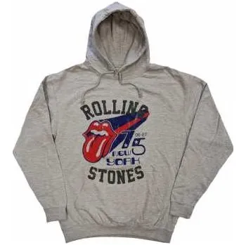 Pánská mikina Merch The Rolling Stones: The Rolling Stones Unisex Pullover Hoodie: New York '75 (large) L