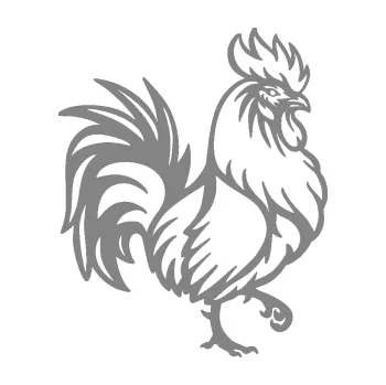 Samolepící dekorace SAMOLEPKA Kohout 005 pravá (17 - šedá) NA AUTO, NÁLEPKA, FÓLIE, POLEP, TUNING, VLASTNÍ TEXT, TISK, AUTOSAMOLEPKY.cz, POLEPY, OBRÁZEK, LOGO, SAMOLEPKY