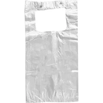 tašky mikrotenové HDPE 5kg, 220+120x470 mm, 8my - transparentní (100 ks/balení)