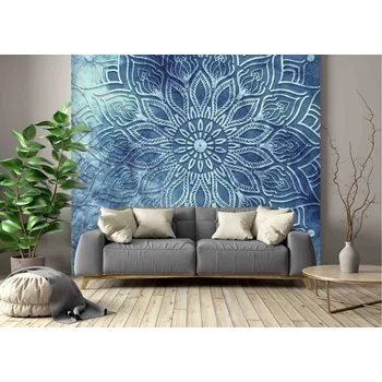 Fototapeta Tapeta na zeď Mandala modrá (vliesová fototapeta)