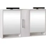 Krajcar KZ Zenon zrcadlová skříňka s osvětlením 110 x 65 x 17 cm bílá Z0104.110