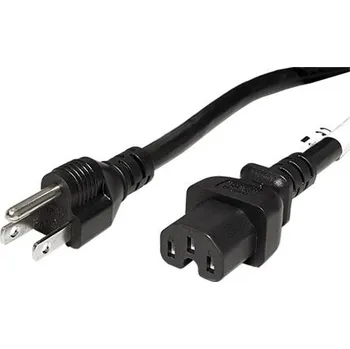 Napájecí kabel Dinic Kabel síťový US, NEMA 5-15P(typ B) - IEC320 C15, 1,8m, černý (CB-15-US) - 19.42.0037