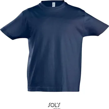 Chlapecké oblečení SOL'S Dětské tričko z těžké bavlny Imperial Barva: Modrá námořní, Velikost: 6y 106/116