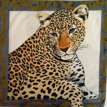 Dekorativní polštářek Bavlněný povlak na polštářek 40x40cm gepard