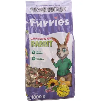 Krmivo pro hlodavce Furries sypané kompletní směsi králík 1 kg