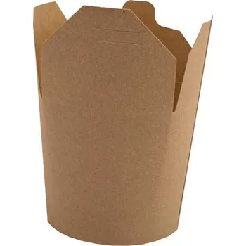 Jednorázové nádobí box noodle papírový 500 ml kraft (50 ks/balení)