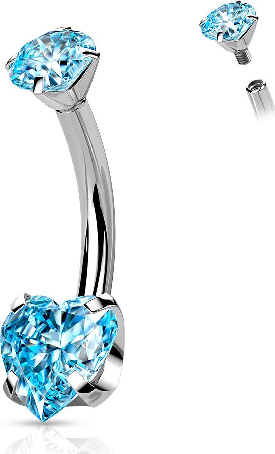 Šperky4U Piercing do pupíku - TITAN - TIT1176-Q