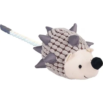 Hračka pro psa Hračka Flamingo plyšový ježek s lanem 45 cm