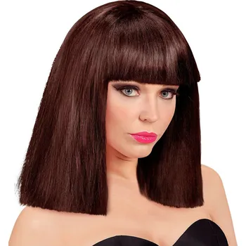 Karnevalová paruka Dámská hnědá paruka "showgirl"