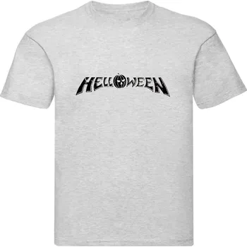 šedivé pánské triko Helloween