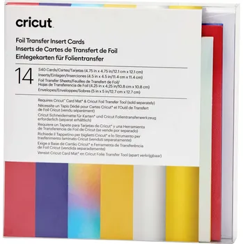 Cricut Insert Cards FOIL Celebration S40 sada karet červená, modrá