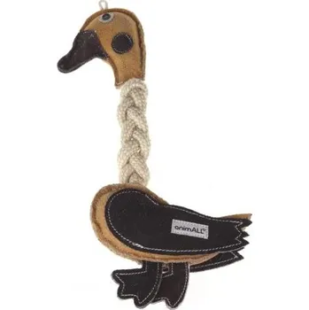 Hračka pro psa animALL Hračka Kachna kůže s provazy natural 31 cm