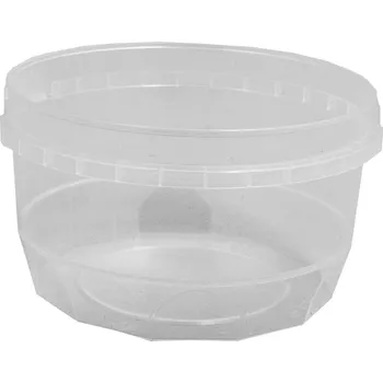 Jednorázové nádobí kelímek okrasný 270 ml, PP, s pojistkou - transparentní