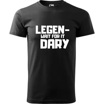 Pánské tričko Pánské tričko - Legen-wait for it-dary Barva: Růžová, Velikost: 2XL