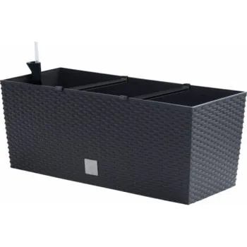 Květináč Prosperplast truhlík Rato case Antracit 60 cm