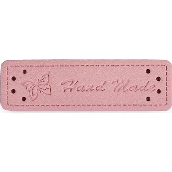 Cedulka HandMade, 50x15mm, pudrová (růžová)