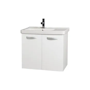 Koupelnový nábytek Krajcar KCK Cubito Klasik koupelnová skříňka s umyvadlem 75 x 65 x 45 cm odkládací plocha vpravo bílá KCK75