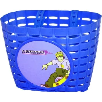 košík na kolo koš dětský barevný tmavě modrý SKATE + pásky