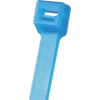 Stahovací páska PLT1M-C76 Vázací plastová páska, 2,5x102mm, TEFZEL, modrá, bal. 100 kusů