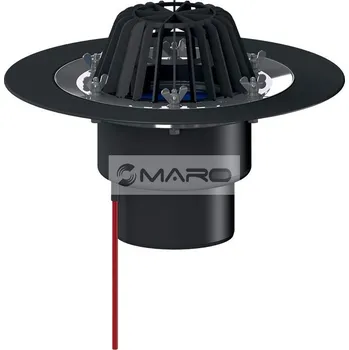 HL Vtok střešní svislý s pevnou přírubou a elektrickým ohřevem 230 V/10-30 W, odpad 125 mm, HL62.1/2